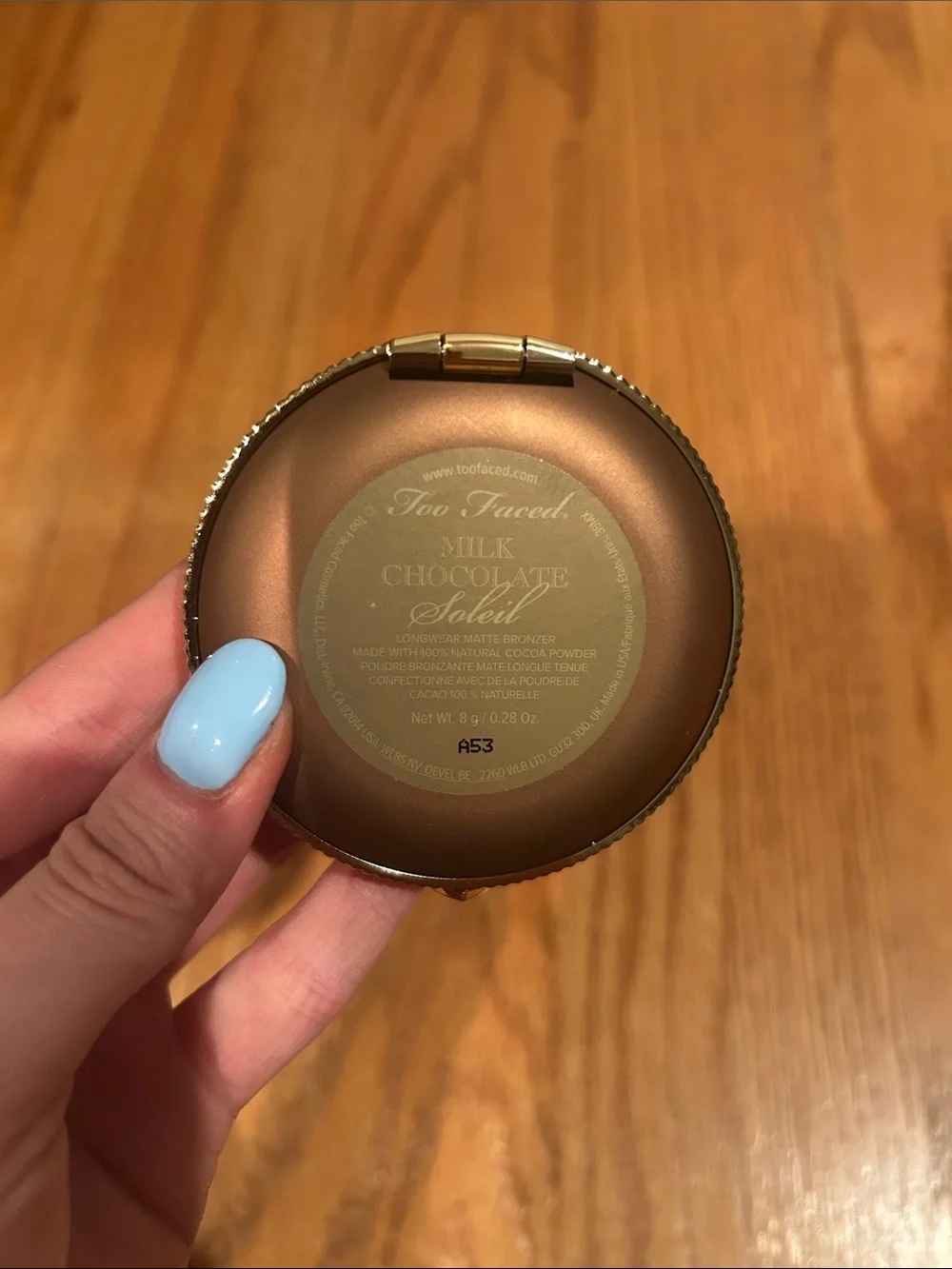 Too Faced Powder Matte Bronzer — Milk Chocolate